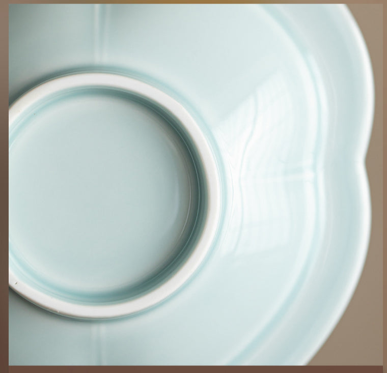 Gohobi Traditional Japanese Glazed Fruit Nuts Small Plate - Begonia Lotus 008