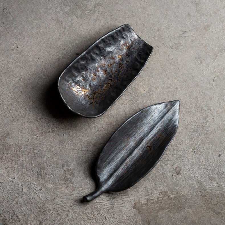 Gohobi Black Gold Ceramic Gongfu Tea Spoon Tool