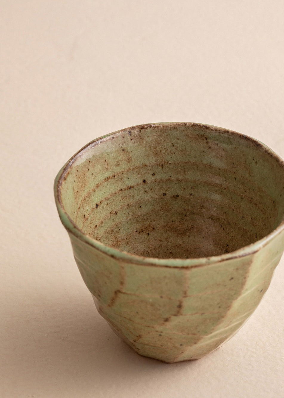 Gohobi Japanese Minoyaki Retro Coarse Pottery Teacup – Wabi Sabi Handmade Ceramic Master Cup | Made in Japan