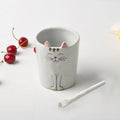 Gohobi Hand-painted Cat Pattern Cup and Plate