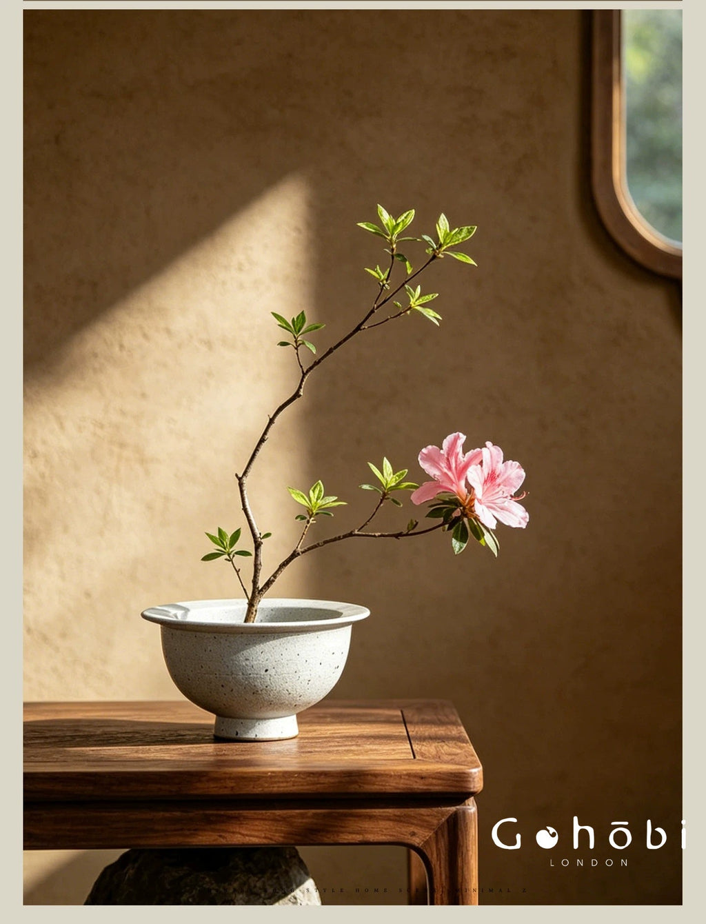 Gohobi Japanese Ikebana Mini Ceramic Vase – Jingdezhen Wabi-Sabi Hydroponic Plant Vessel