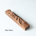 Gohobi Handcrafted Mountain-Shaped Solid Wood Incense Holder