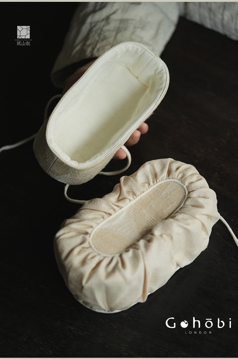 [賦山敘 x Gohobi] Gohobi Xiangyun Silk Tea Bag – Travel Teacup Set Storage Pouch Portable Tea Case