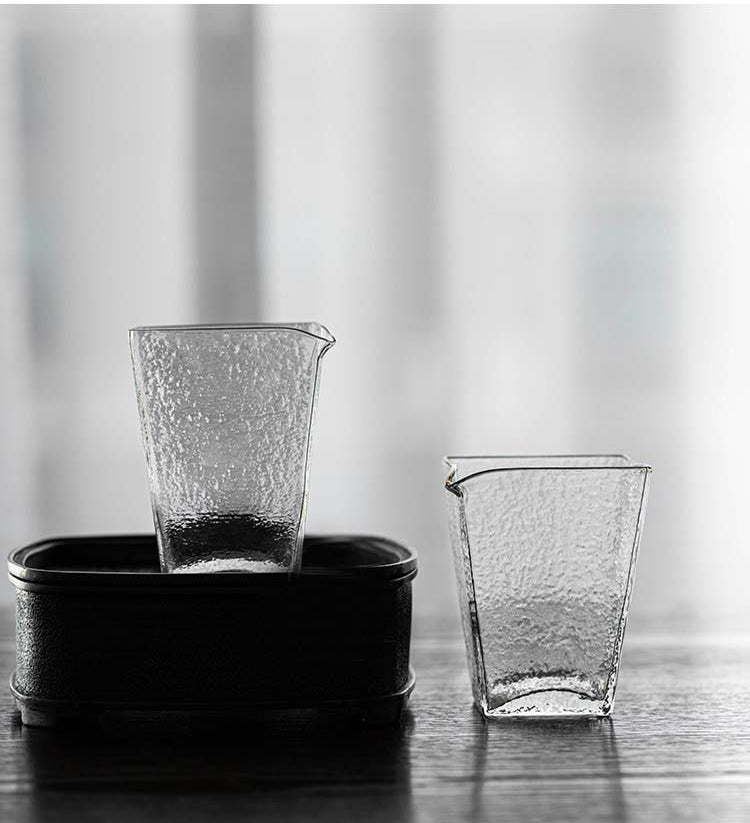 Gohobi Handmade Square Glass Pitcher
