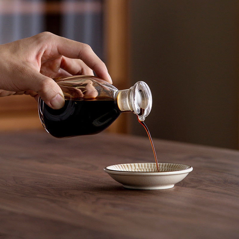 Gohobi Japanese Handmade Leak-Proof Glass Soy Sauce Bottle [Made In Japan]