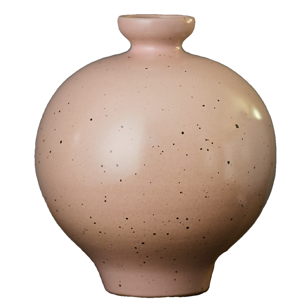 Gohobi Jingdezhen Handmade Ceramic Vase – Coarse Pottery Retro Spherical Flower Vase