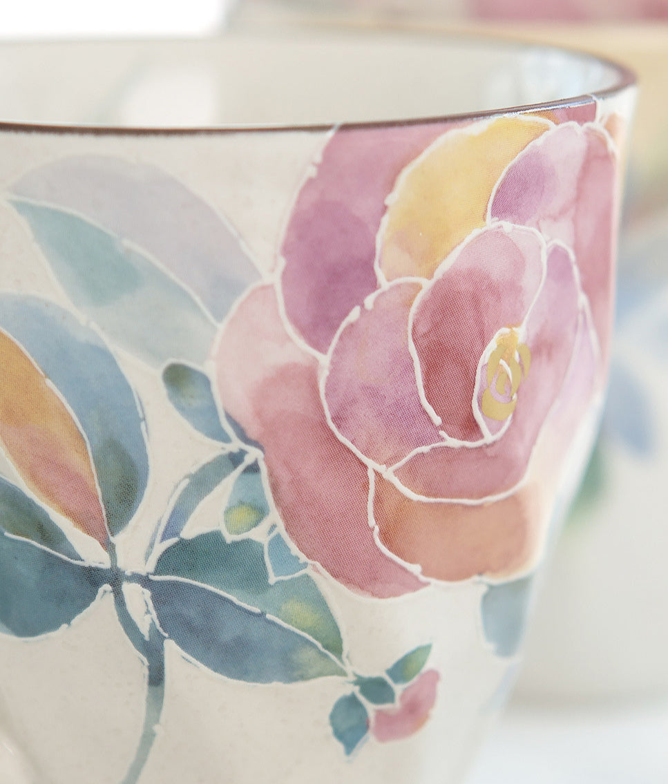 Gohobi Japanese Flowers Mug Coffee Cup [Made In Japan]