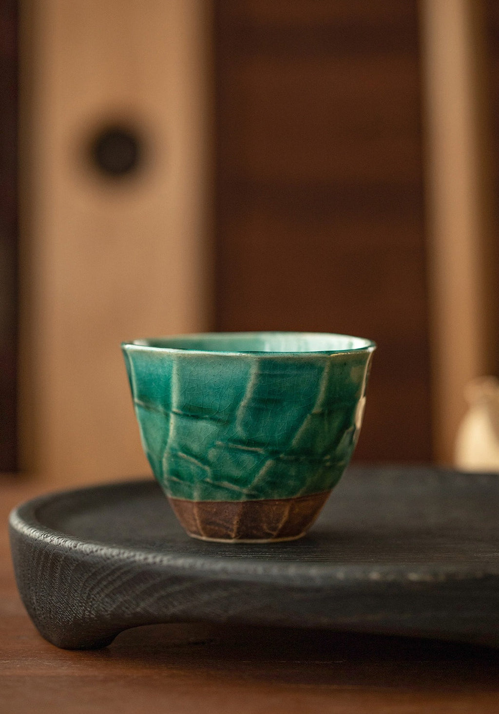 Gohobi Japanese Minoyaki Retro Coarse Pottery Teacup – Wabi Sabi Handmade Ceramic Master Cup | Made in Japan