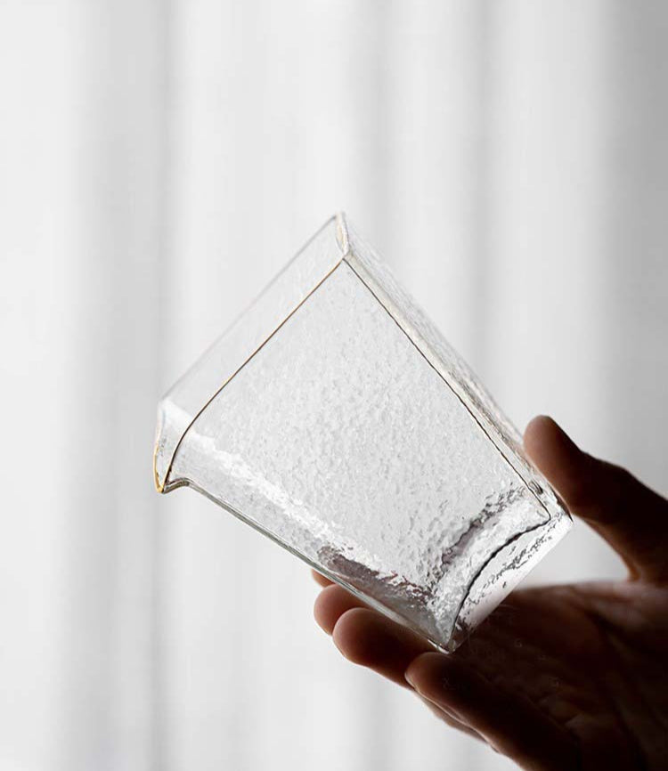 Gohobi Handmade Square Glass Pitcher