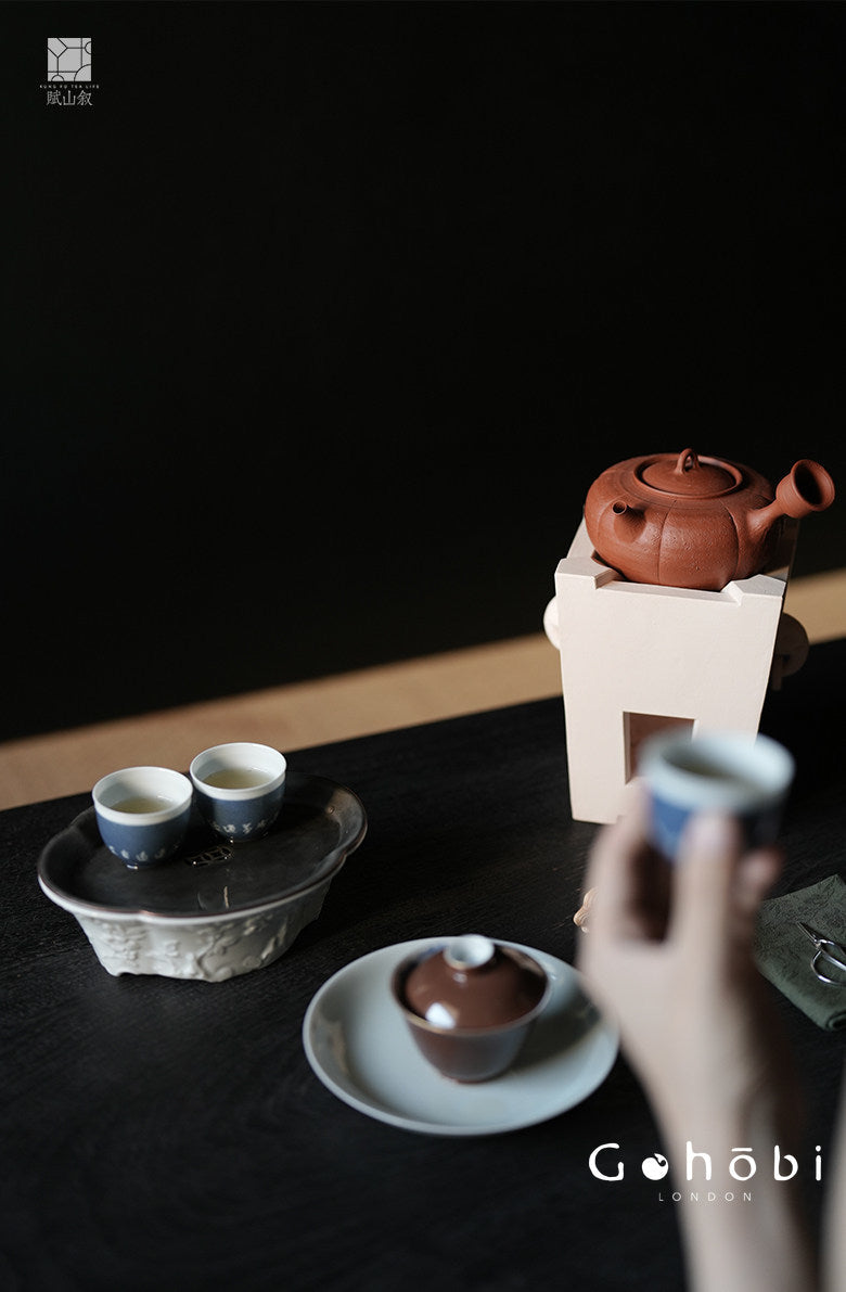 [賦山敘 x Gohobi] Gohobi Red Clay Side-Handle Teapot – Melon Edge Chaoshan Gongfu Tea Kettle