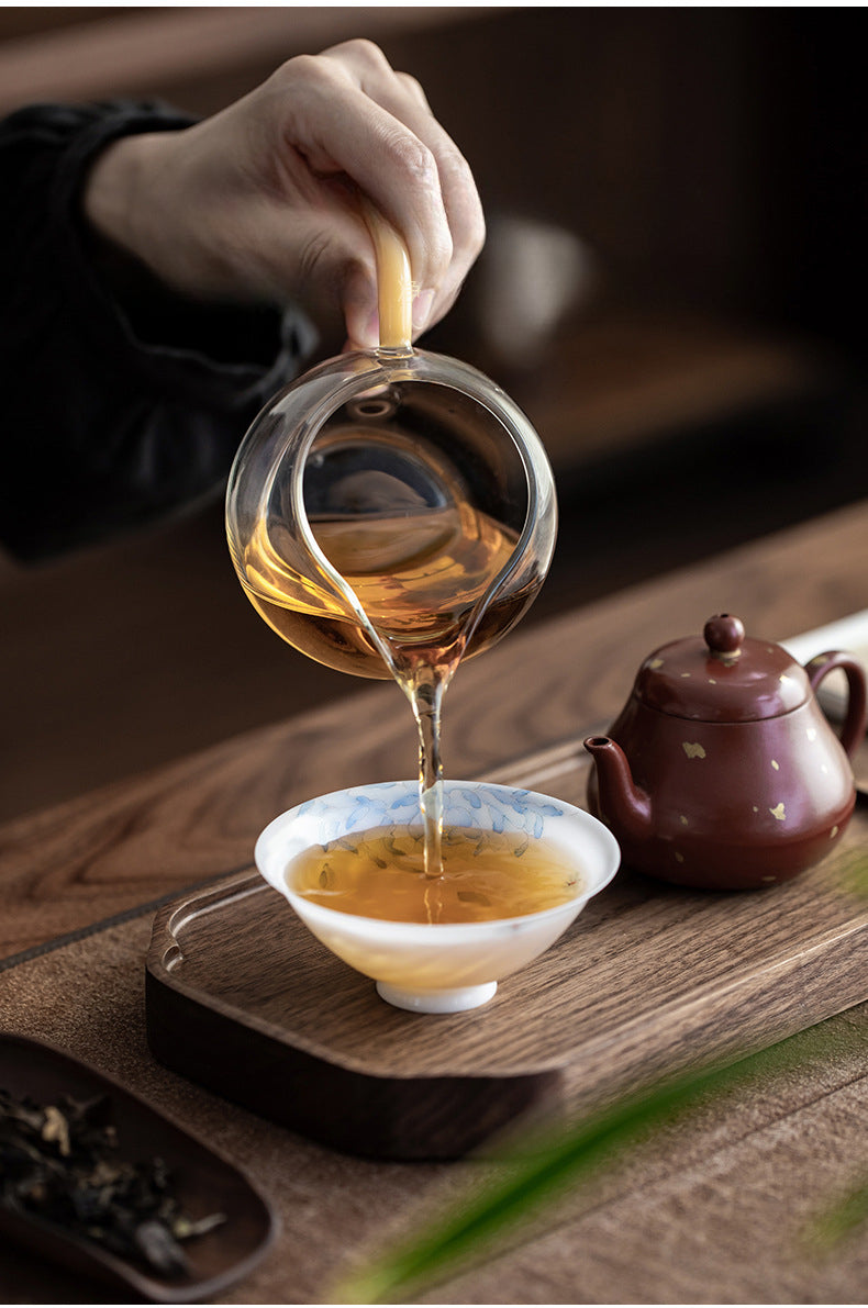 Gohobi Hand-painted Jade White Lotus Porcelain Tea Cup