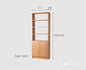 Gohobi Handmade Solid Wood Storage Cabinet – Multi-Layer Wooden Shelving Unit for Living Room or Study | FSC Certified Furniture