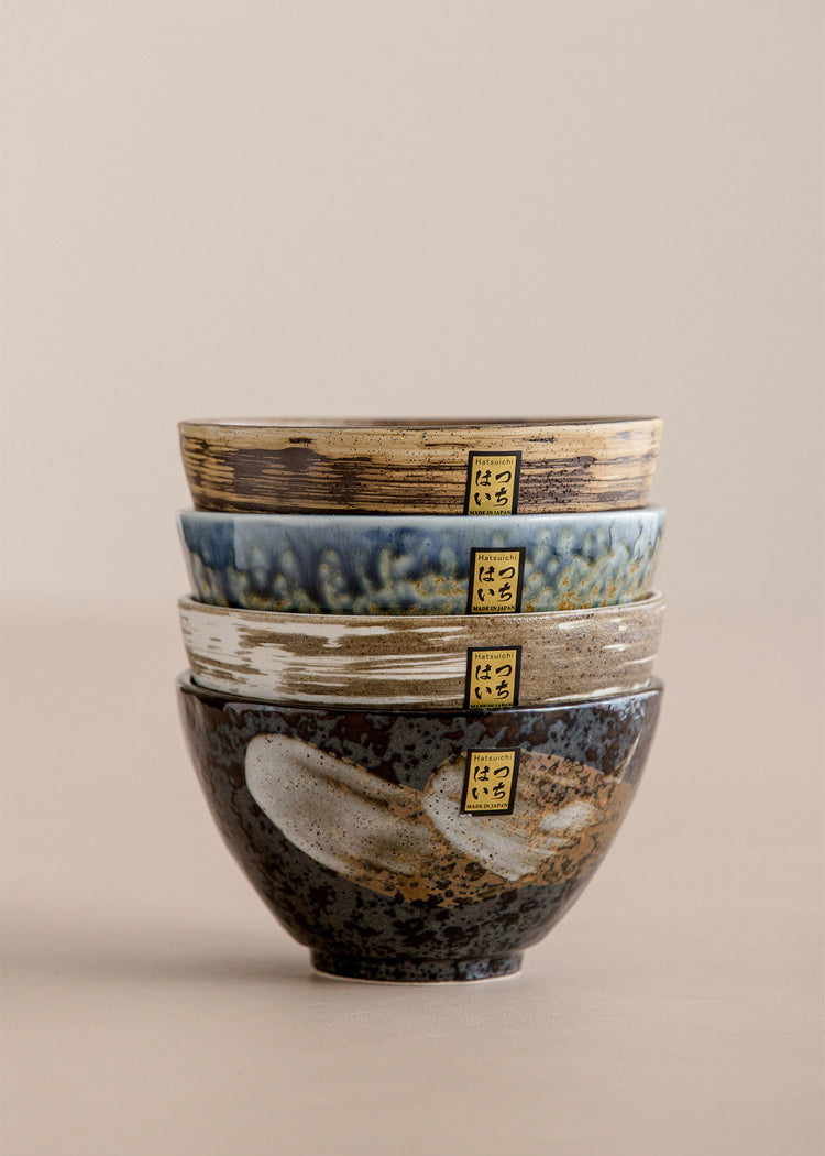 Gohobi Minoya Shino Glaze Hat Bowl [Made in Japan]