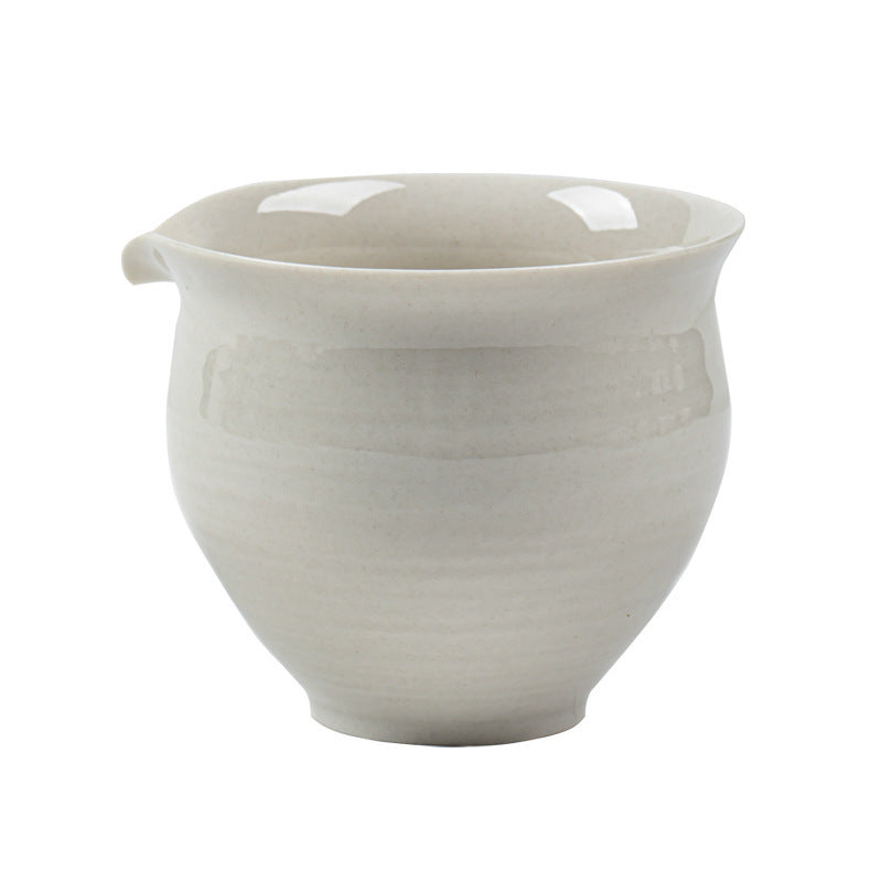Gohobi Wood Ash Glaze Fair Cup – Handmade Ceramic Gongfu Tea Pitcher