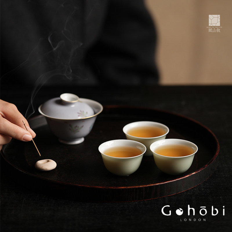 [賦山敘 x Gohobi] Gohobi 60ml Gongfu Tea Cup – Ceramic Tea Tasting Guest Cup for Kung Fu Tea Set