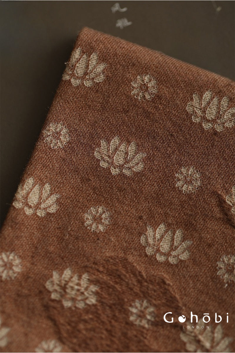 Gohobi Retro Lotus Tea Towel – Thick Absorbent Zen Tea Cloth for Tea Table