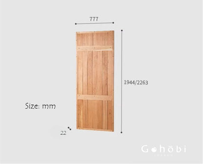 Gohobi Handmade Solid Wood Storage Cabinet – Multi-Layer Wooden Shelving Unit for Living Room or Study | FSC Certified Furniture