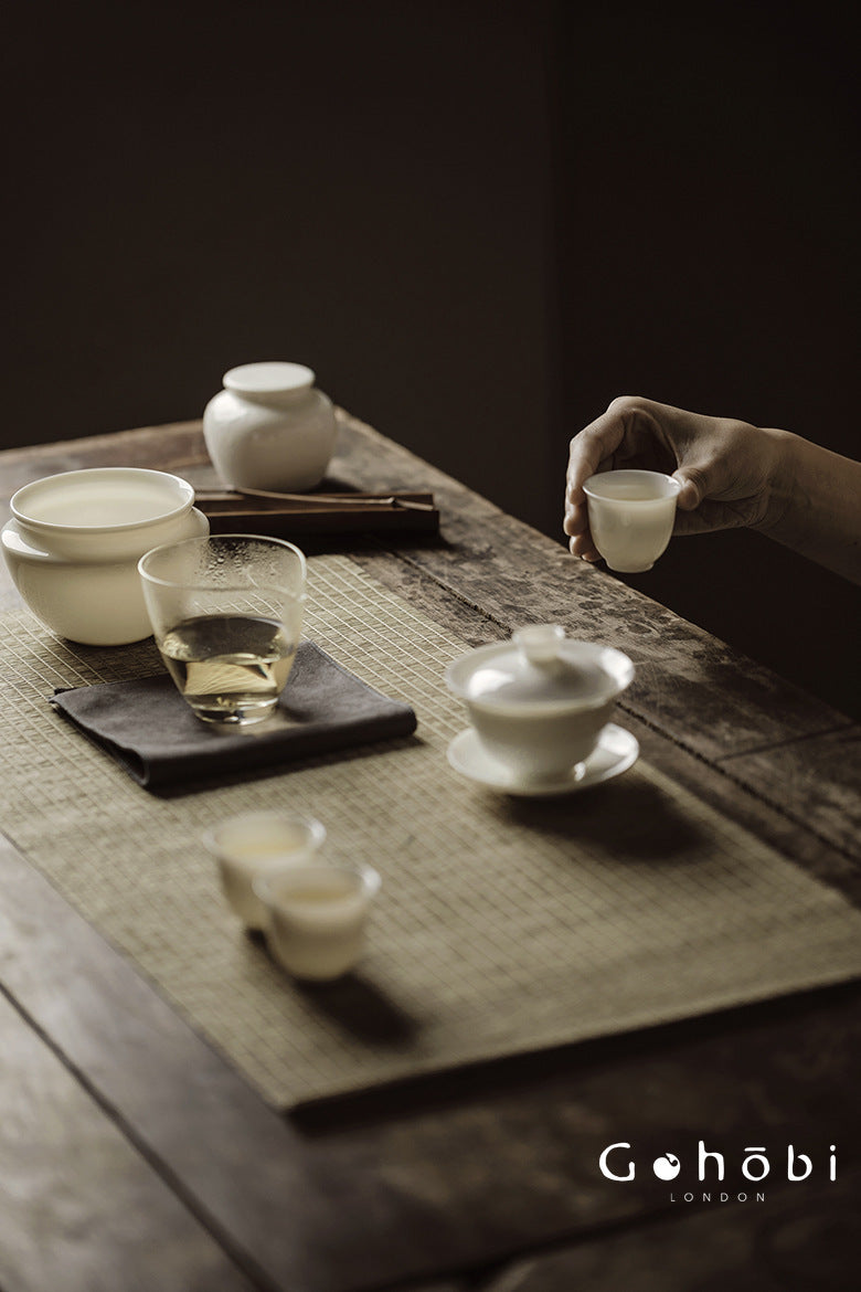 Gohobi Pure White Porcelain Aroma Cup – Gongfu Tea Tasting Smell Cup