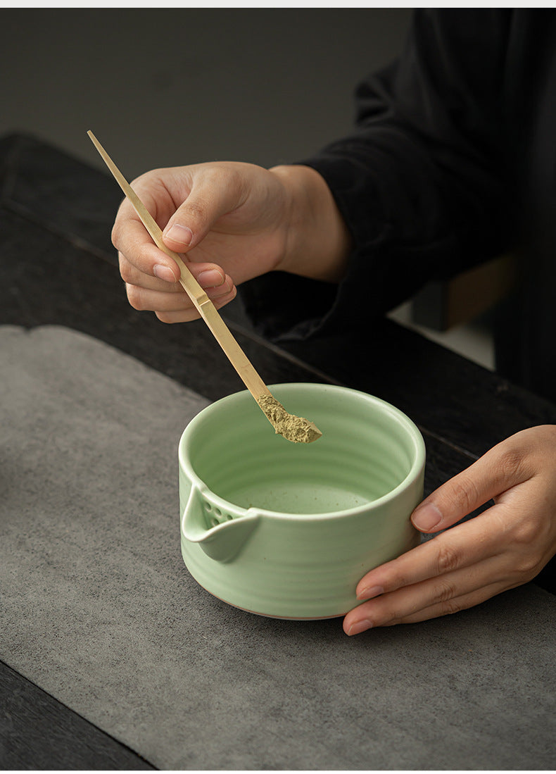 Gohobi Colourful Ceramic Bowl Matcha Set