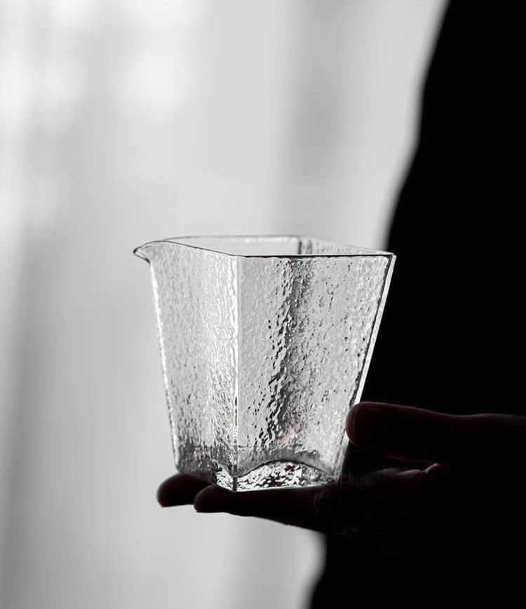 Gohobi Handmade Square Glass Pitcher