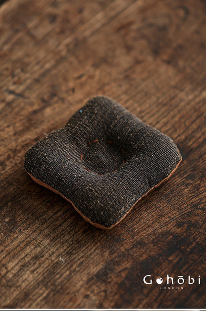 Gohobi Fragrant Cloud Silk Tea Coaster – Handmade Fabric Tea Mat for Gongfu Tea Set
