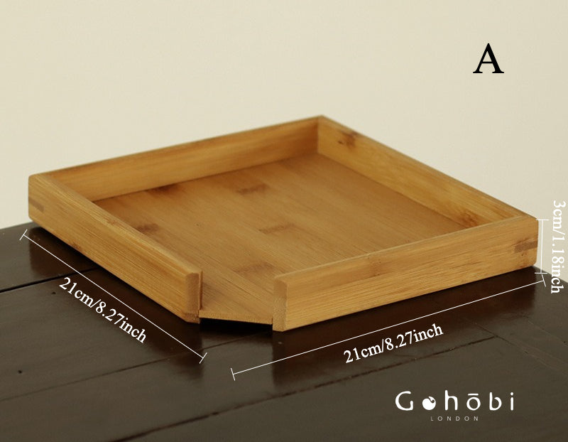 Gohobi Bamboo Pu’er Tea Tray – Multi-Layer Drawer Style Gongfu Tea Tray