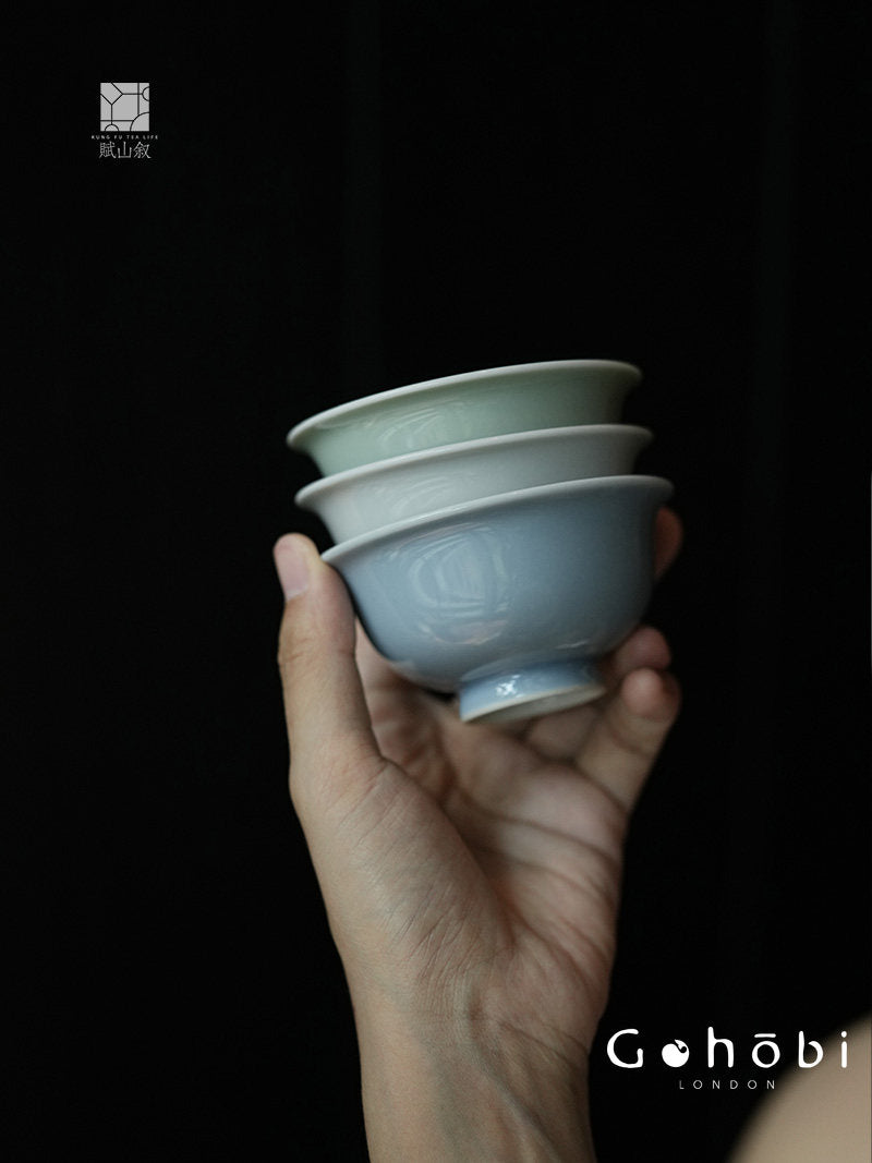 [賦山敘 x Gohobi] Gohobi Jingdezhen High-Temperature Glaze Teacup – Solid Color Gongfu Tea Master Cup