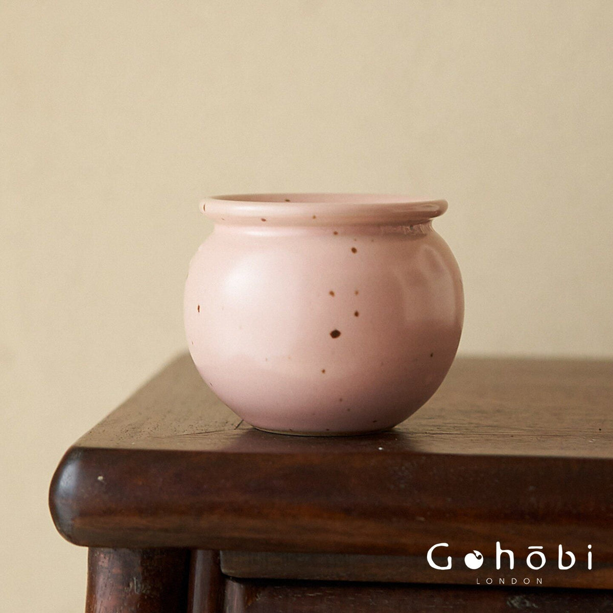 Gohobi Japanese Ikebana Mini Ceramic Vase – Jingdezhen Wabi-Sabi Desktop Flower Vase