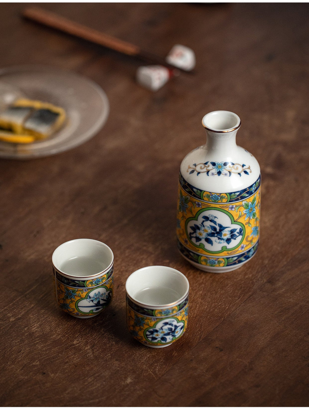 Gohobi Japanese Hasama Burnt Ceramic Hip Flask Set Tea Set Sake Set [Made In Japan]