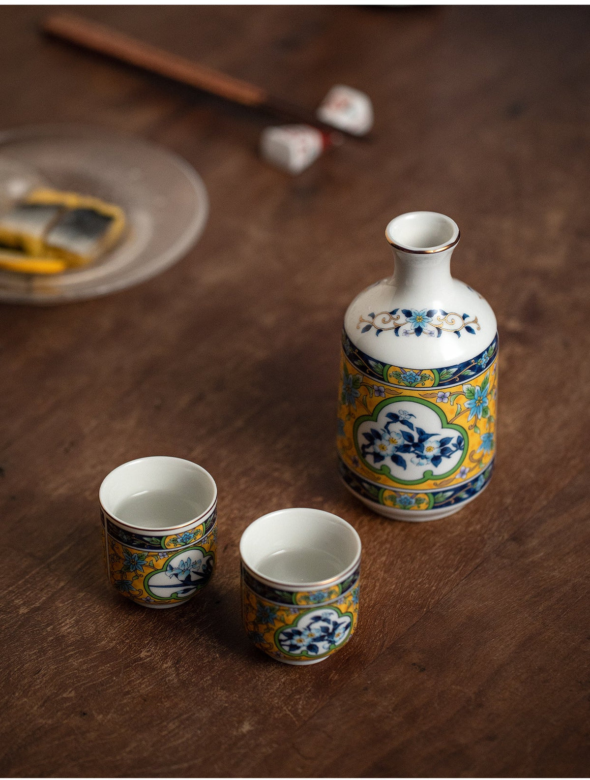 Gohobi Japanese Hasama Burnt Ceramic Hip Flask Set Tea Set Sake Set [Made In Japan]