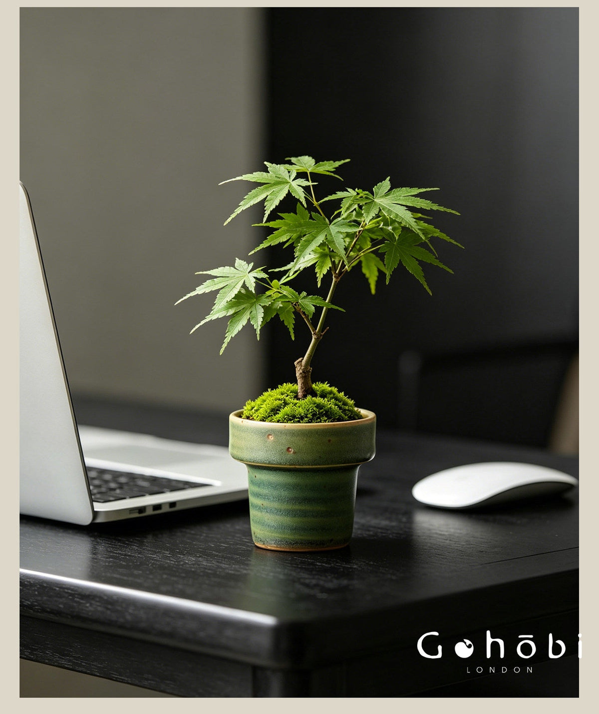 Gohobi Japanese Ikebana Mini Ceramic Vase – Jingdezhen Wabi-Sabi Desktop Flower Vase