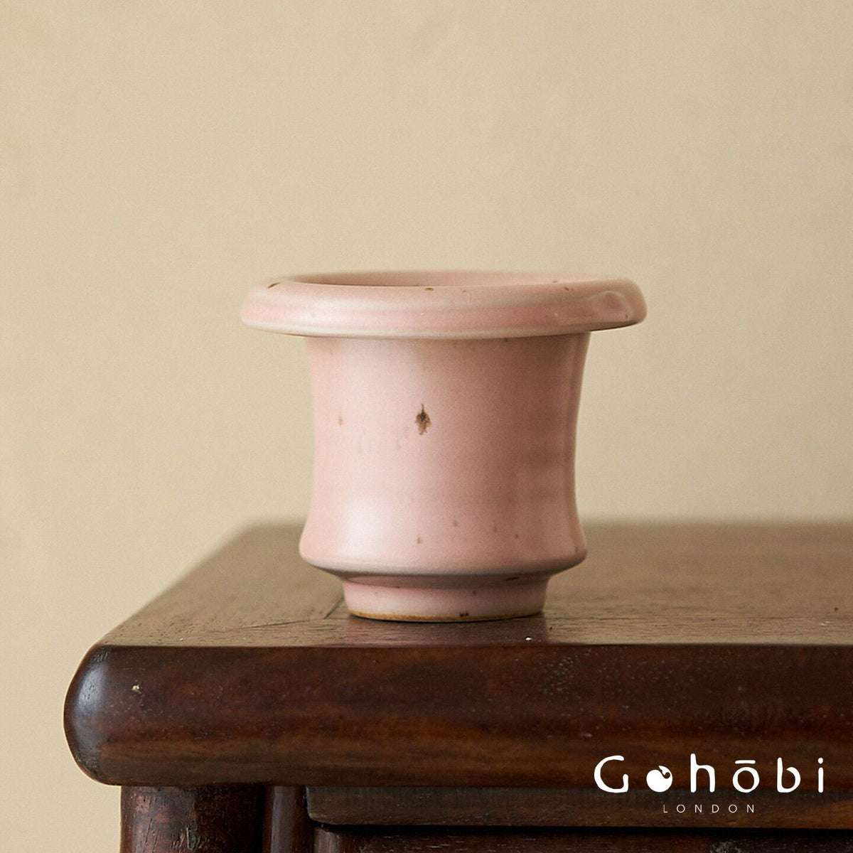 Gohobi Japanese Ikebana Mini Ceramic Vase – Jingdezhen Wabi-Sabi Desktop Flower Vase