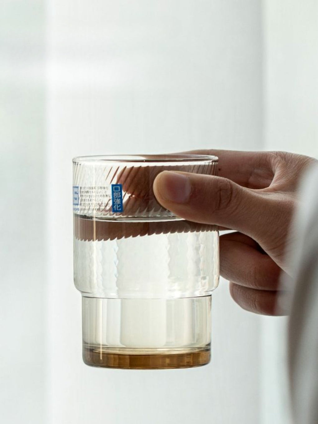 Gohobi Japanese Stackable Diagonal Glass Water Cup [Made In Japan]