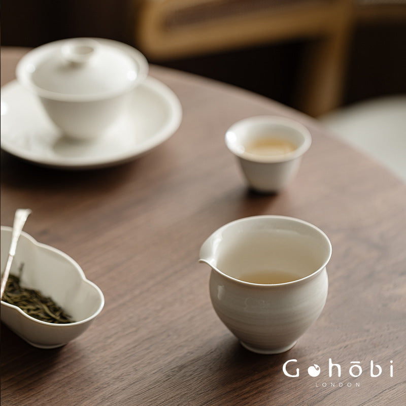 Gohobi Wood Ash Glaze Fair Cup – Handmade Ceramic Gongfu Tea Pitcher