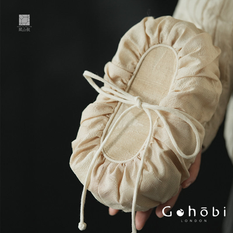 [賦山敘 x Gohobi] Gohobi Xiangyun Silk Tea Bag – Travel Teacup Set Storage Pouch Portable Tea Case