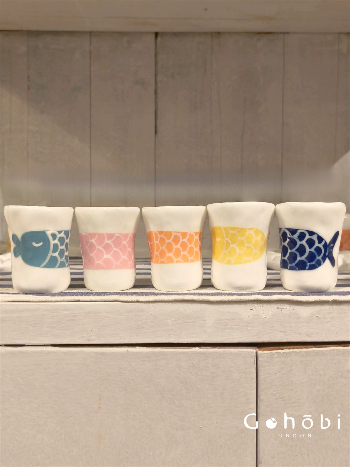 Gohobi x Little Diary Hand-Painted Fish Ceramic Coffee Cup