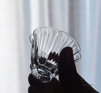 Gohobi Handmade Flower Glass Tea Cup