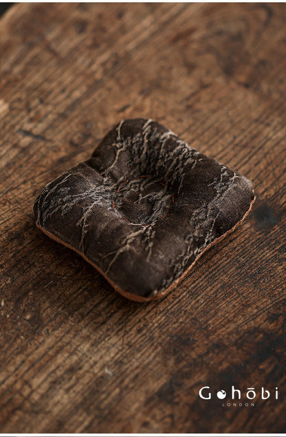 Gohobi Fragrant Cloud Silk Tea Coaster – Handmade Fabric Tea Mat for Gongfu Tea Set