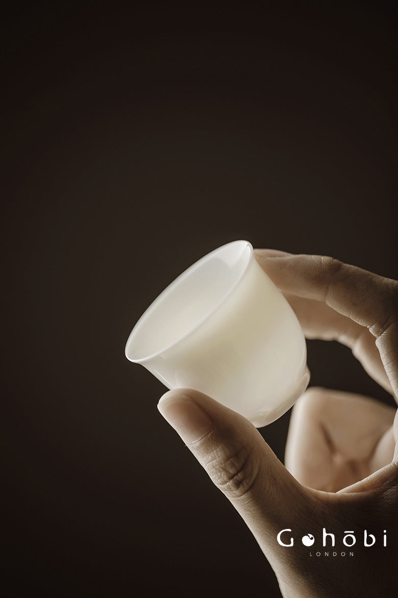 Gohobi Pure White Porcelain Aroma Cup – Gongfu Tea Tasting Smell Cup