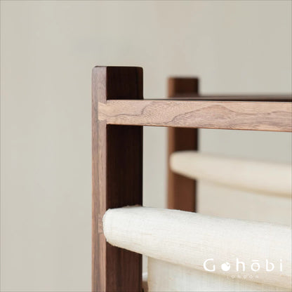 Gohobi Solid Wood Screen Coat Rack – Red Oak or Black Walnut Folding Hanger with Three or Four Panel Options | FSC Certified Furniture