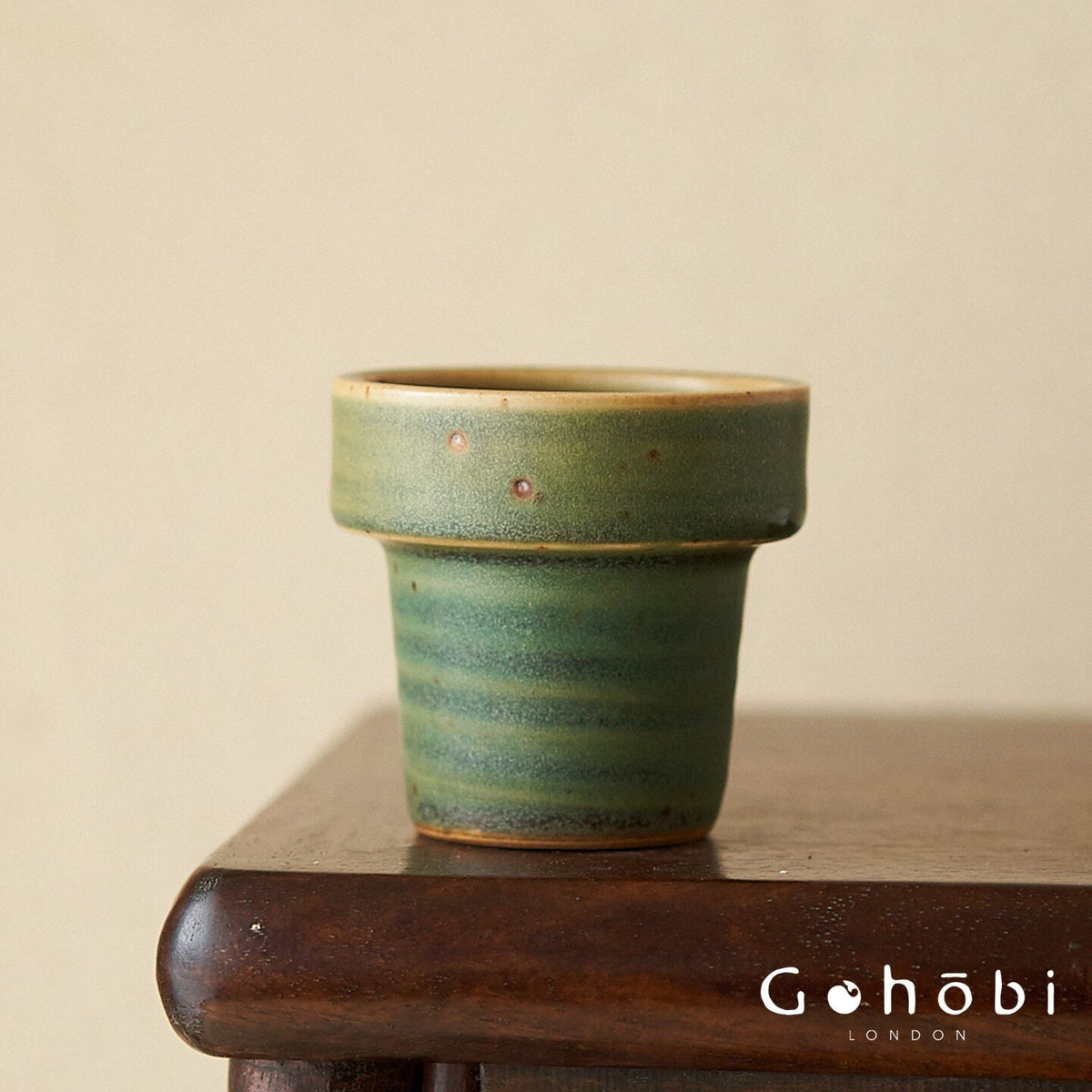 Gohobi Japanese Ikebana Mini Ceramic Vase – Jingdezhen Wabi-Sabi Desktop Flower Vase