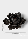 Gohobi Handmade Floral Incense Holder 002 - Black Peony and White Rose