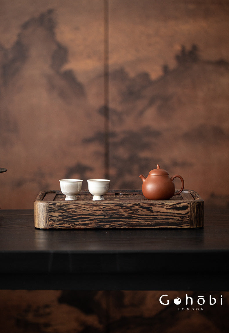 Gohobi Solid Wood Water Storage Tea Tray – Chinese Gongfu Tea Table Tray