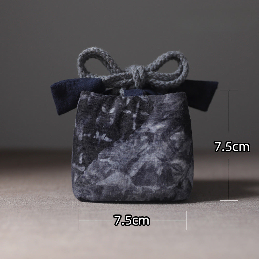 Gohobi Dyed Fabric Teaware Storage Travel Bag Shifuku