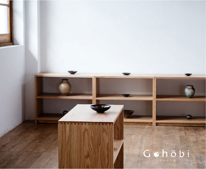 Gohobi Handmade Solid Wood Display Cabinet – Studio Storage Display Collection Cabinet | FSC Certified Furniture