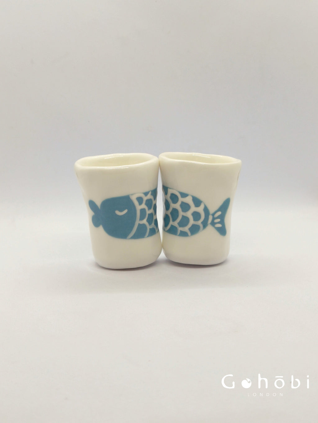 Gohobi x Little Diary Hand-Painted Fish Ceramic Coffee Cup