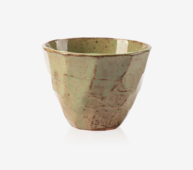 Gohobi Japanese Minoyaki Retro Coarse Pottery Teacup – Wabi Sabi Handmade Ceramic Master Cup | Made in Japan