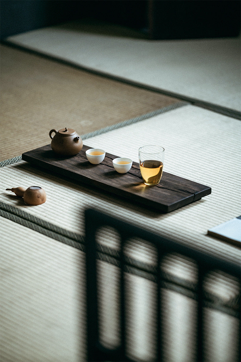 Gohobi Japanese-style Wabi-Sabi Black Walnut Serving Tray 011