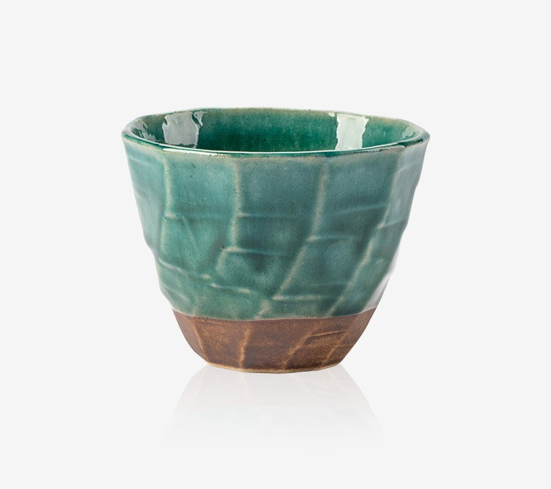 Gohobi Japanese Minoyaki Retro Coarse Pottery Teacup – Wabi Sabi Handmade Ceramic Master Cup | Made in Japan