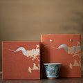 Gohobi Blessing Bell Celadon Dragon Teacup